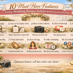 Wedding Planner Website Features