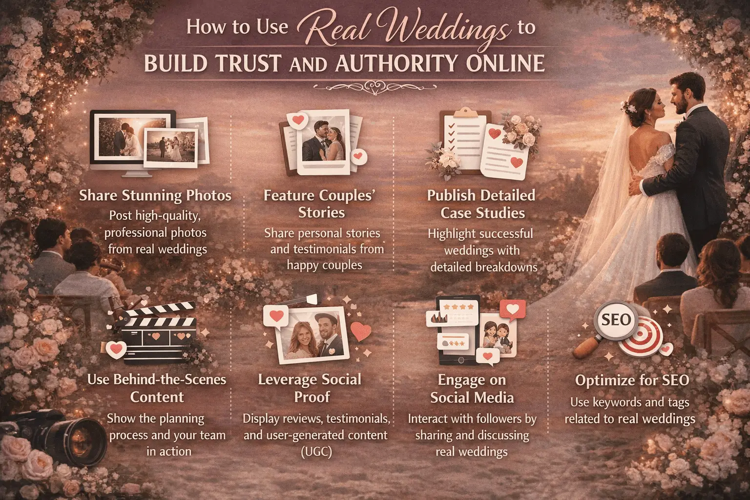 How to Use Real Weddings to Build Trust and Authority Online