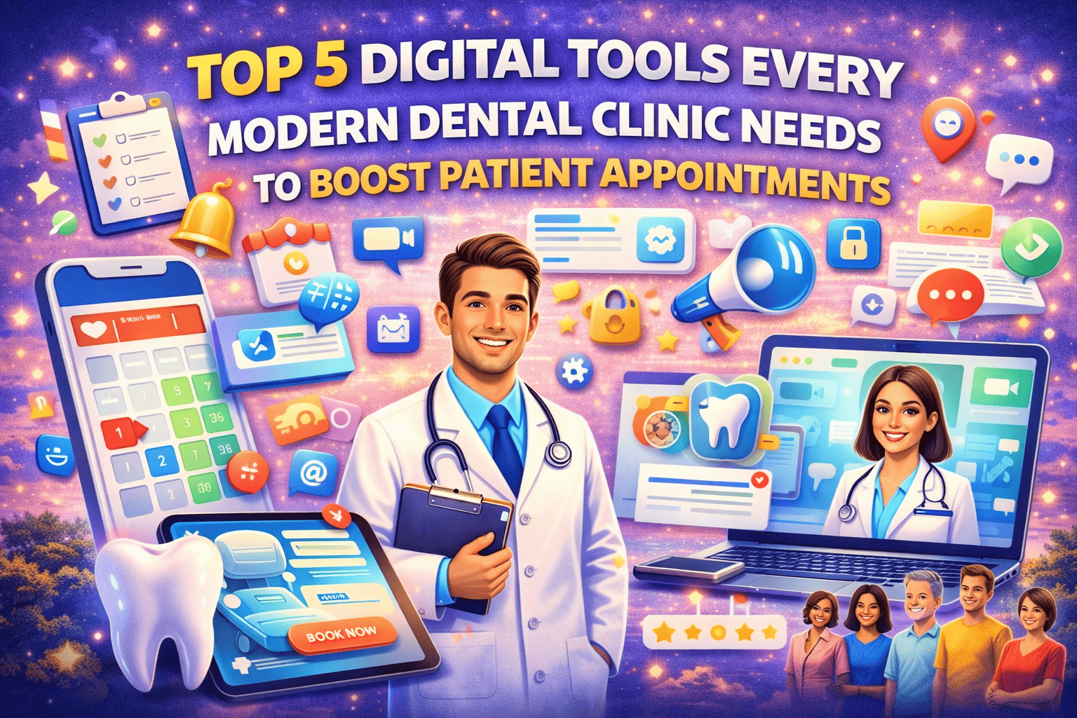 Top 5 Digital Tools Every Modern Dental Clinic Needs to Boost Patient Appointments