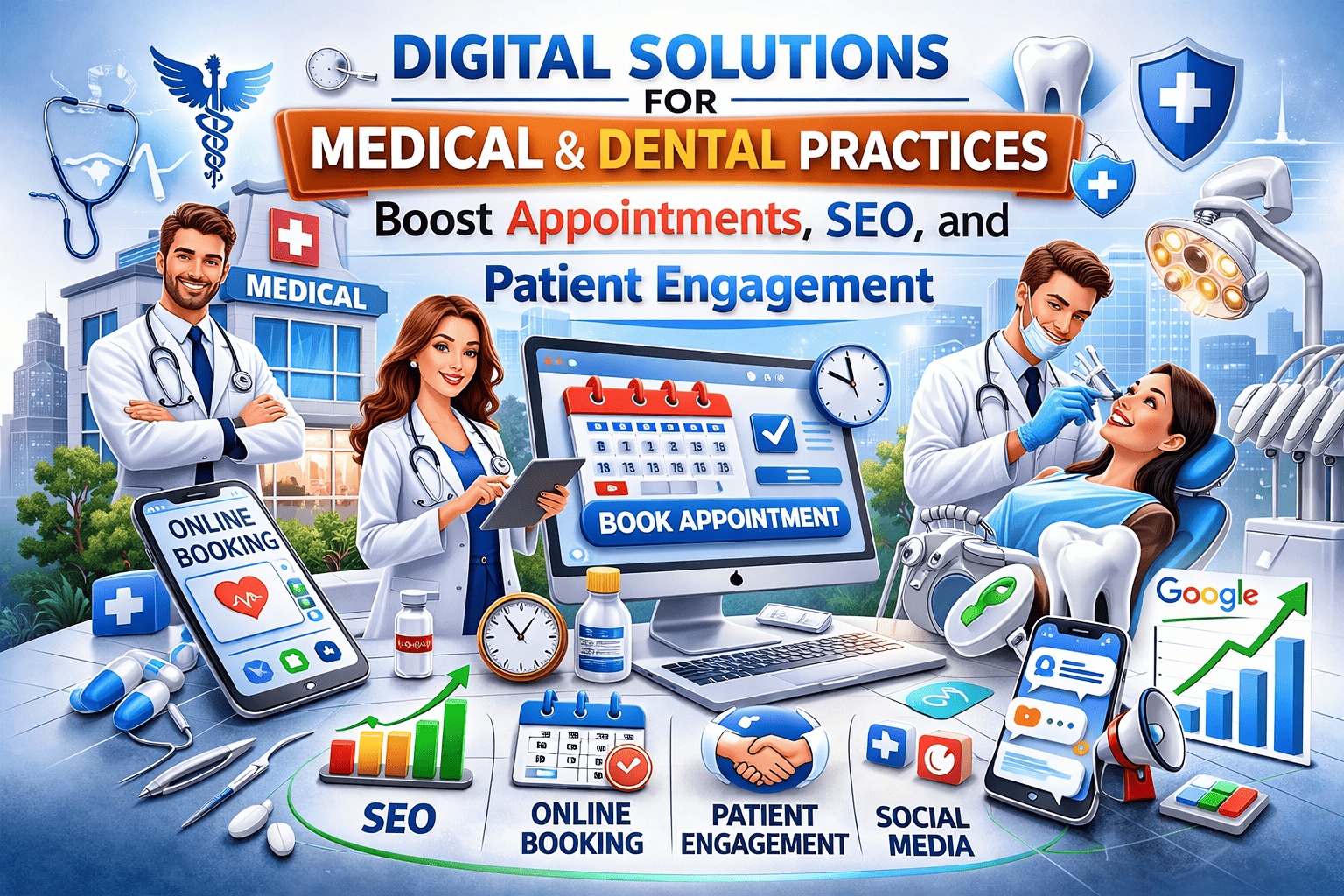 Digital Solutions for Medical & Dental Practices: Boost Appointments, SEO, and Patient Engagement