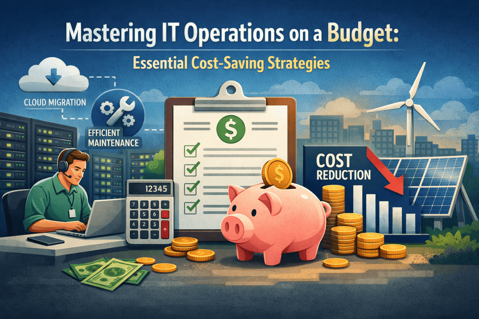 Illustration of cost-saving strategies and budgeting for a pay per click campaign